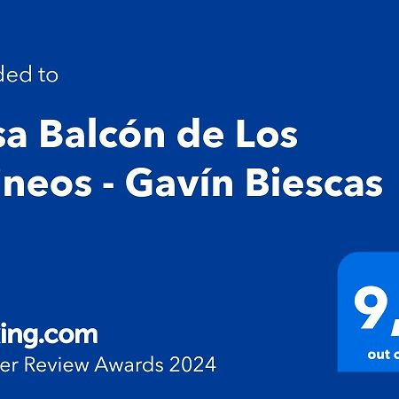 Casa Balcon De Los Pirineos - Gavin Biescas Exteriér fotografie